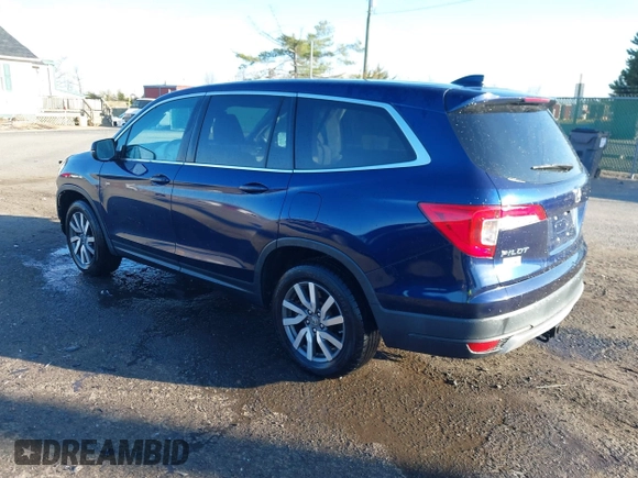 2019 Honda Pilot EX-L with VIN 5FNYF6H55KB024934, listed as a IAAI auction lot 41878656 with 102,129 mi miles. Bid and sale history available at carsss.com. Image 3.