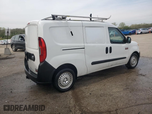 2018 Ram ProMaster City Cargo Tradesman with VIN ZFBERFAB9J6L61209, listed as a Copart auction lot 53800685 with 122,304 mi miles and Clean Title. Bid and sale history available at DreamBid. Image 3.