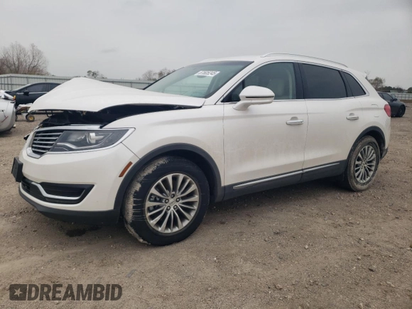 2017 Lincoln MKX Select with VIN 2LMPJ6KR1HBL16737, listed as a Copart auction lot 87605245 with 13,606 mi miles and Salvage Title. Bid and sale history available at carsss.com. Image 1.