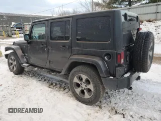 2017 Jeep Wrangler Unlimited 75th Anniversary z VIN 1C4BJWEG8HL585435, wystawiony jako Copart lot #82579554 z przebiegiem 124 840 mil mil oraz Czysty tytuł • Clean title. Historia ofert i sprzedaży dostępna na DreamBid. Obrazek 2.