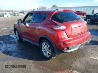 2015 Nissan Juke S with VIN JN8AF5MR9FT509735, listed as a IAAI auction lot 41053066 with 95,833 mi miles. Bid and sale history available at carsss.com. Image 3.