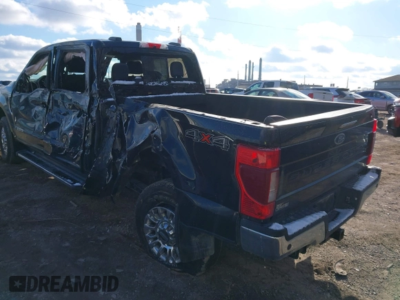 2022 Ford F-250 XL with VIN 1FT7W2BT6NEC70084, listed as a IAAI auction lot 41231141 with 102,658 mi miles and . Bid and sale history available at DreamBid. Image 3.