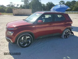 2024 Hyundai Venue Limited with VIN KMHRC8A36RU326277, listed as a Copart auction lot 53470845 with 12,589 mi miles and Salvage Title. Bid and sale history available at DreamBid. Image 1.