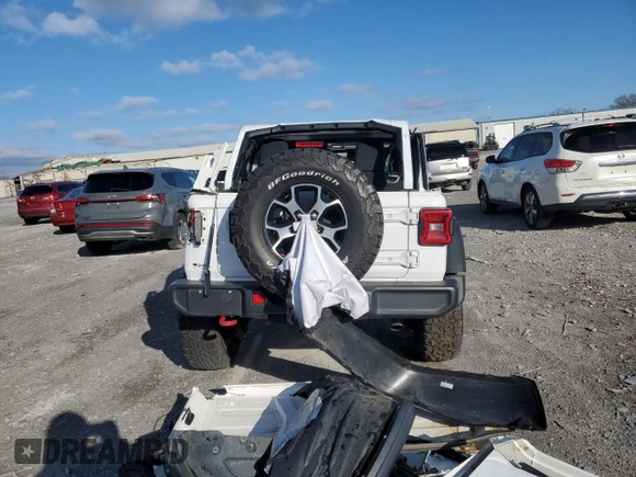 2021 Jeep Wrangler Unlimited Rubicon with VIN 1C4HJXFN6MW685250, listed as a Copart auction lot 48912085 with 48,049 mi miles and Salvage Title. Bid and sale history available at DreamBid. Image 6.