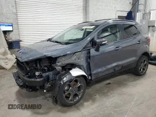 2018 Ford EcoSport SES with VIN MAJ6P1CL1JC177518, listed as a Copart auction lot 52587045 with 35,166 mi miles and Salvage Title. Bid and sale history available at DreamBid. Image 1.