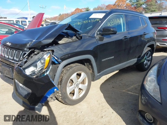 2019 Jeep Compass Latitude with VIN 3C4NJDBB6KT593734, listed as a IAAI auction lot 40871646 with 84,197 mi miles and . Bid and sale history available at DreamBid. Image 17.