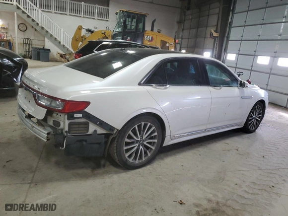 2017 Lincoln Continental Select with VIN 1LN6L9SK4H5606125, listed as a Copart auction lot 51440175 with 135,425 mi miles and Salvage Title. Bid and sale history available at carsss.com. Image 3.
