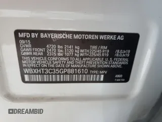 2016 BMW X1 xDrive28i z VIN WBXHT3C35GP881610, wystawiony jako Copart lot #57690625 z przebiegiem 189 579 mil mil oraz Czysty tytuł • Clean title. Historia ofert i sprzedaży dostępna na DreamBid. Obrazek 12.