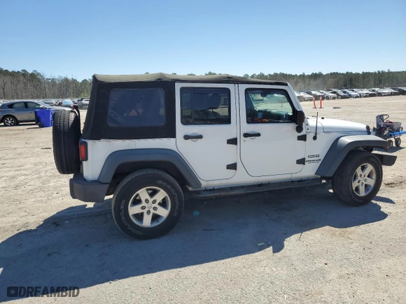 2015 Jeep Wrangler Unlimited Sport with VIN 1C4BJWDG5FL511419, listed as a Copart auction lot 49685405 with 98,595 mi miles and Salvage Title. Bid and sale history available at carsss.com. Image 3.