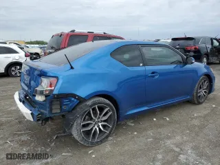 2016 Scion tC with VIN JTKJF5C71GJ014138, listed as a Copart auction lot 52180984 with 71,502 mi miles and Salvage Title. Bid and sale history available at carsss.com. Image 3.