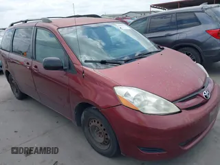 2009 Toyota Sienna CE with VIN 5TDZK23C29S246156, listed as a IAAI auction lot 42046707 with 169,890 mi miles and . Bid and sale history available at DreamBid. Image 1.