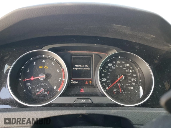 2019 Volkswagen Golf GTI S with VIN 3VW6T7AU1KM018130, listed as a Copart auction lot 43737504 with 45,590 mi miles. Bid and sale history available at carsss.com. Image 9.