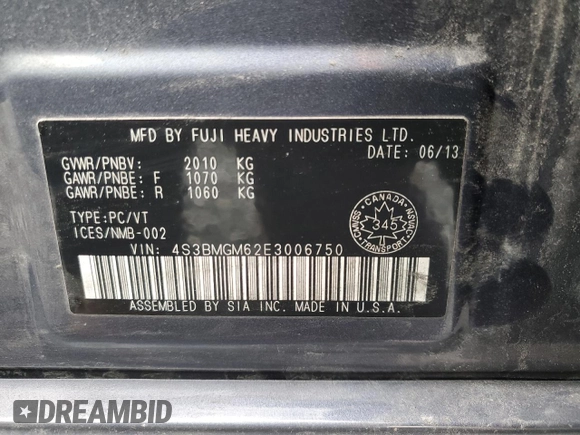 2014 Subaru Legacy Limited z VIN 4S3BMGM62E3006750, wystawiony jako Copart lot #80325403 z przebiegiem 195 644 mil mil oraz Czysty tytuł • Clean title. Historia ofert i sprzedaży dostępna na DreamBid. Obrazek 12.
