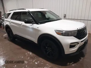 2023 Ford Explorer ST-Line with VIN 1FMSK8KH9PGA14528, listed as a IAAI auction lot 41803607 with 50,146 mi miles and . Bid and sale history available at DreamBid. Image 1.