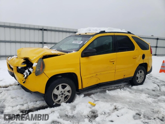 2002 Pontiac Aztek z VIN 3G7DA03E22S580481, wystawiony jako Copart lot #44932305 z przebiegiem Nie podano mil oraz Szkoda całkowita • Salvage title. Historia ofert i sprzedaży dostępna na DreamBid. Obrazek 1.