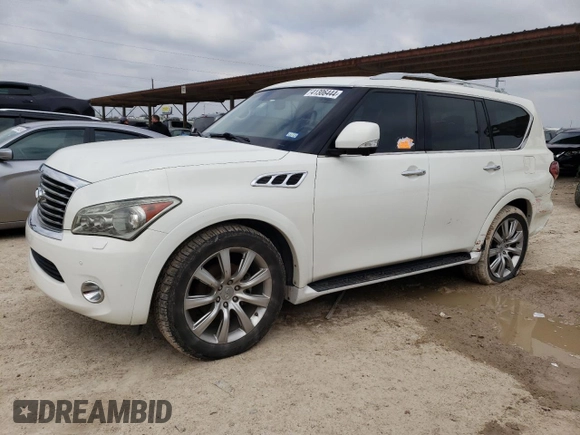2013 Infiniti QX56 with VIN JN8AZ2NF2D9530785, listed as a Copart auction lot 41306444 with 148,029 mi miles and Salvage Title. Bid and sale history available at carsss.com. Image 1.