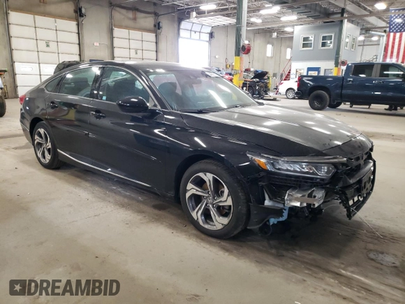 2018 Honda Accord EX with VIN 1HGCV1F46JA122924, listed as a Copart auction lot 54562375 with 19,612 mi miles and Non Repairable. Bid and sale history available at DreamBid. Image 4.
