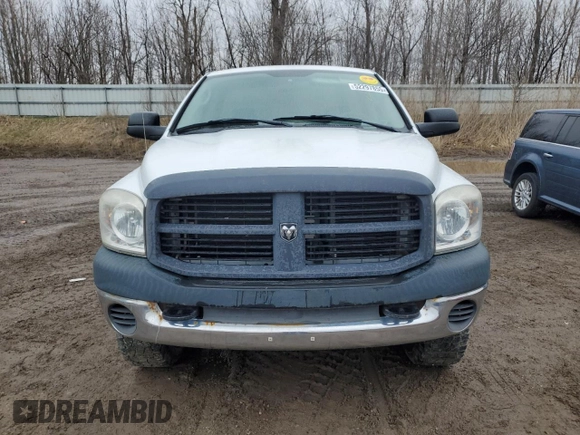 2007 Dodge Ram 2500 ST with VIN 3D7KS26D87G778311, listed as a Copart auction lot 52297855 with 65,598 mi miles and Clean Title. Bid and sale history available at carsss.com. Image 5.