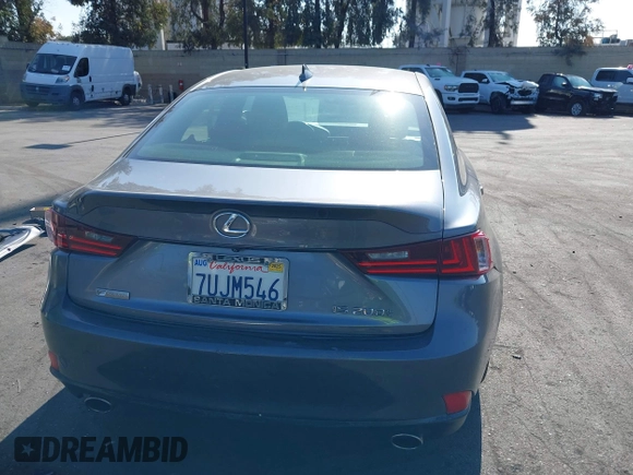 2016 Lexus IS 200t with VIN JTHBA1D21G5032765, listed as a IAAI auction lot 42139459 with 57,587 mi miles and . Bid and sale history available at DreamBid. Image 17.