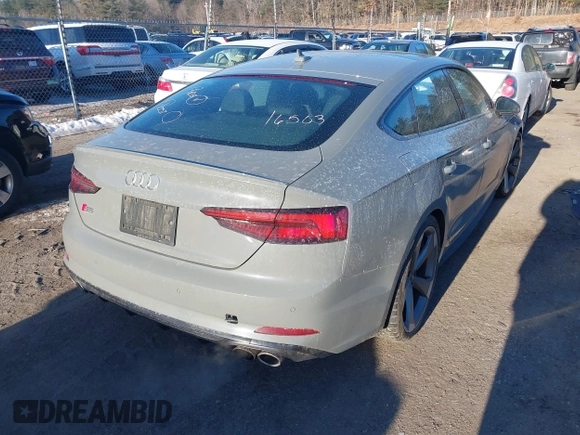 2019 Audi S5 Sportback Premium Plus z VIN WAUB4CF5XKA098739, wystawiony jako IAAI lot #41694587 z przebiegiem 34 595 mil mil oraz . Historia ofert i sprzedaży dostępna na DreamBid. Obrazek 4.