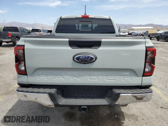 2024 Ford Ranger XLT with VIN 1FTER4GHXRLE40317, listed as a Copart auction lot 58532625 with 6,943 mi miles and Salvage title. Bid and sale history available at DreamBid. Image 6.