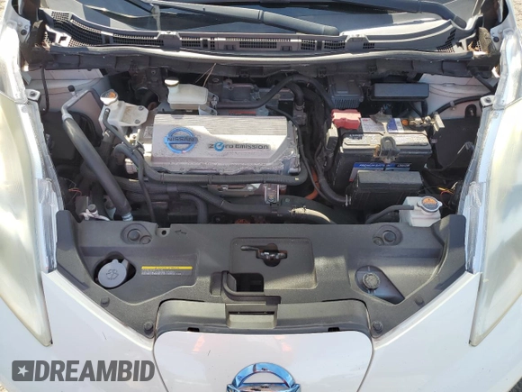 2011 Nissan LEAF SL-e with VIN JN1AZ0CP7BT000987, listed as a Copart auction lot 50105945 with 168,027 mi miles and Clean Title. Bid and sale history available at carsss.com. Image 11.