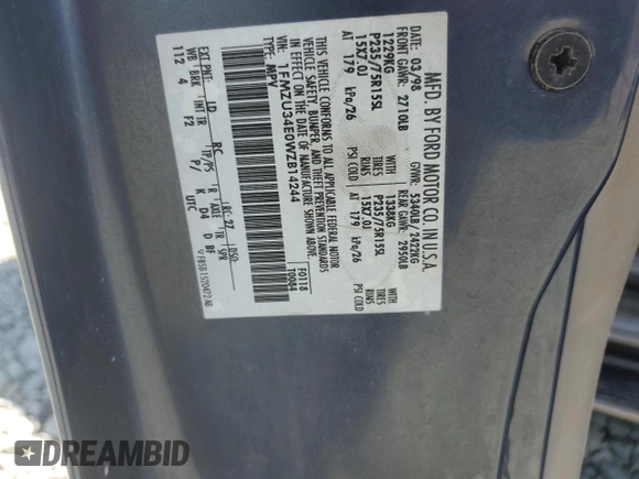 1998 Ford Explorer XL z VIN 1FMZU34E0WZB14244, wystawiony jako Copart lot #53912095 z przebiegiem 319 120 mil mil oraz Szkoda całkowita • Salvage title. Historia ofert i sprzedaży dostępna na DreamBid. Obrazek 13.