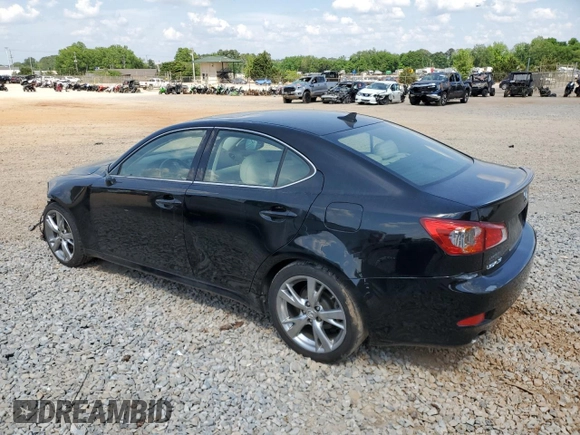2009 Lexus IS 250 with VIN JTHBK262295096302, listed as a Copart auction lot 54860505 with 141,960 mi miles and Salvage title. Bid and sale history available at DreamBid. Image 2.