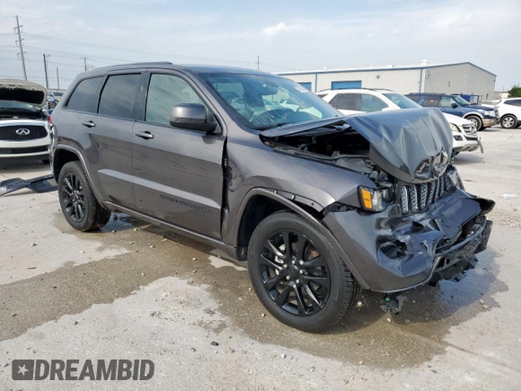 2019 Jeep Grand Cherokee Upland with VIN 1C4RJEAGXKC857859, listed as a Copart auction lot 57405585 with 54,237 mi miles and Salvage title. Bid and sale history available at DreamBid. Image 4.
