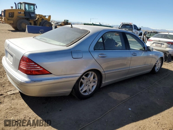 2003 Mercedes-Benz S-Class 4.3L with VIN WDBNG70JX3A319731, listed as a Copart auction lot 47300885 with 0 mi miles and Non Repairable. Bid and sale history available at carsss.com. Image 3.