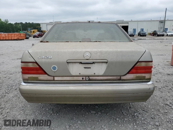 1997 Mercedes-Benz S with VIN WDBGA43GXVA361151, listed as a Copart auction lot 54459925 with Not Provided miles and Clean Title. Bid and sale history available at carsss.com. Image 6.