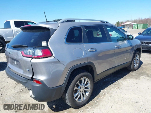 2019 Jeep Cherokee Latitude with VIN 1C4PJMCB0KD105214, listed as a IAAI auction lot 41720808 with 50,080 mi miles. Bid and sale history available at carsss.com. Image 4.