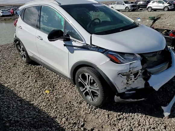 2018 Chevrolet Bolt EV Premier with VIN 1G1FX6S01J4118468, listed as a Copart auction lot 46713165 with 158,363 mi miles and Salvage Title. Bid and sale history available at carsss.com. Image 10.