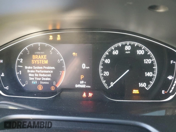 2021 Honda Accord Touring z VIN 1HGCV2F91MA015527, wystawiony jako Copart lot #53843735 z przebiegiem 49 602 mil mil oraz Szkoda całkowita • Salvage title. Historia ofert i sprzedaży dostępna na DreamBid. Obrazek 9.