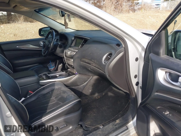 2017 Infiniti QX60 with VIN 5N1DL0MN6HC516190, listed as a IAAI auction lot 41502843 with 150,000 mi miles and . Bid and sale history available at DreamBid. Image 5.