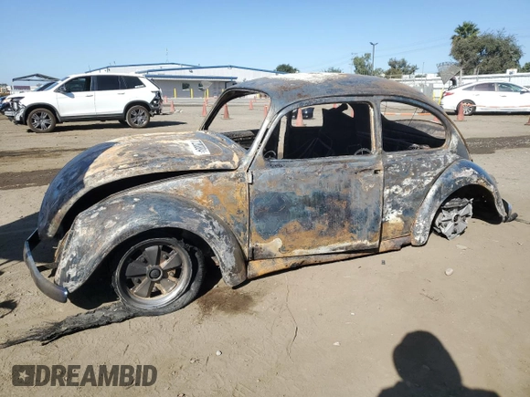 1965 Volkswagen Beetle with VIN 115503452, listed as a Copart auction lot 77280884 with Not Provided miles and Non Repairable. Bid and sale history available at DreamBid. Image 1.