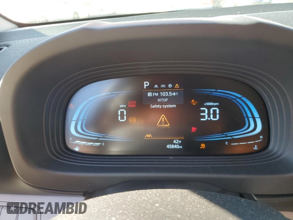 2023 Hyundai Venue SEL with VIN KMHRC8A34PU241077, listed as a Copart auction lot 45915435 with 45,840 mi miles and Salvage Title. Bid and sale history available at DreamBid. Image 9.
