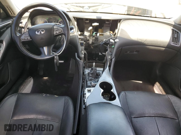 2014 Infiniti Q50 Sport with VIN JN1BV7APXEM687358, listed as a Copart auction lot 52028215 with 109,855 mi miles and Salvage Title. Bid and sale history available at DreamBid. Image 8.