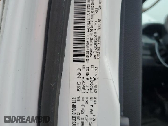 2013 Ram 2500 Tradesman z VIN 3C6LR5AT6DG514615, wystawiony jako Copart lot #48234505 z przebiegiem 75 897 mil mil oraz Czysty tytuł • Clean title. Historia ofert i sprzedaży dostępna na DreamBid. Obrazek 12.