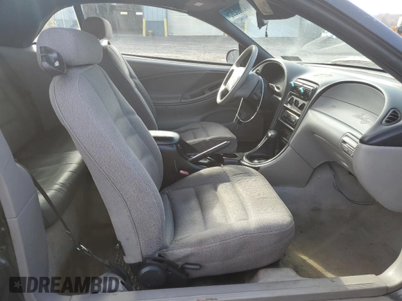1998 Ford Mustang with VIN 1FAFP4442WF231861, listed as a Copart auction lot 43805205 with 193,569 mi miles and Salvage Title. Bid and sale history available at carsss.com. Image 10.