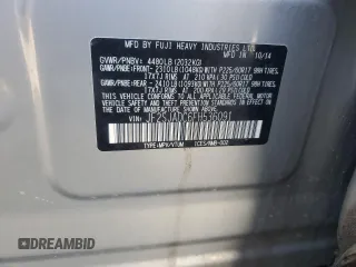 2015 Subaru Forester 2.5i Premium with VIN JF2SJADC6FH536091, listed as a Copart auction lot 48711845 with 99,594 mi miles and Salvage Title. Bid and sale history available at carsss.com. Image 14.