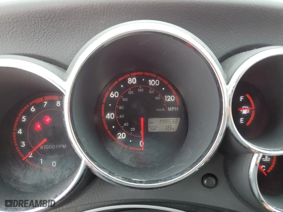 2005 Pontiac Vibe with VIN 5Y2SM63895Z437287, listed as a Copart auction lot 45498205 with 149,532 mi miles and Salvage Title. Bid and sale history available at carsss.com. Image 9.