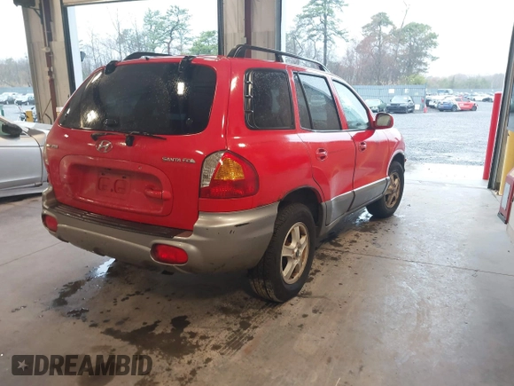 2003 Hyundai Santa Fe with VIN KM8SB12B83U510161, listed as a IAAI auction lot 42004585 with 98,106 mi miles. Bid and sale history available at carsss.com. Image 4.