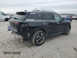 2024 Infiniti QX60 Luxe with VIN 5N1DL1FS9RC355103, listed as a Copart auction lot 45352875 with 9,460 mi miles and Salvage title. Bid and sale history available at DreamBid. Image 3.
