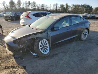2023 Tesla Model 3 Long Range with VIN 5YJ3E1EB3PF703943, listed as a Copart auction lot 46411505 with Not Provided miles and Salvage Title. Bid and sale history available at DreamBid. Image 1.