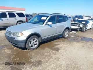2004 BMW X3 3.0i with VIN WBXPA93424WA61387, listed as a IAAI auction lot 40321921 with 179,360 mi miles. Bid and sale history available at carsss.com. Image 2.