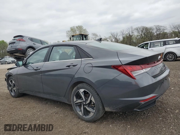 2023 Hyundai Elantra Limited z VIN KMHLN4AJXPU070150, wystawiony jako Copart lot #53938995 z przebiegiem 27 508 mil mil oraz Szkoda całkowita • Salvage title. Historia ofert i sprzedaży dostępna na DreamBid. Obrazek 2.