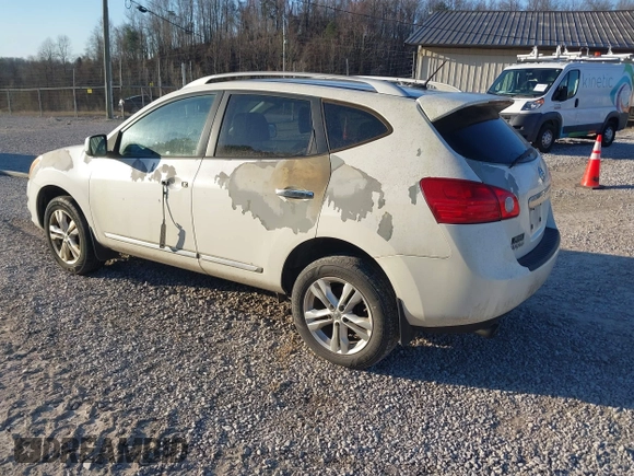 2013 Nissan Rogue S with VIN JN8AS5MT1DW534860, listed as a IAAI auction lot 41757072 with 206,778 mi miles. Bid and sale history available at carsss.com. Image 3.