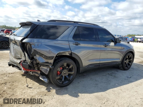 2022 Ford Explorer ST with VIN 1FM5K8GC7NGB90453, listed as a Copart auction lot 43758095 with 26,204 mi miles and Non Repairable. Bid and sale history available at carsss.com. Image 3.