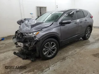 2022 Honda CR-V EX-L with VIN 7FARW1H8XNE014863, listed as a Copart auction lot 48669005 with 55,257 mi miles and Salvage Title. Bid and sale history available at carsss.com. Image 1.